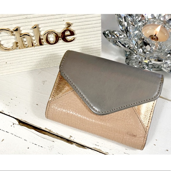 Chloe Handbags - Chloe Leather Envelope Snap Wallet